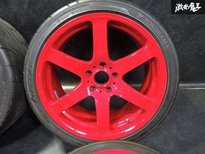 JDM Hard to find RAYS Strahlen TE 19x8.5J+35 9.5J+24 PCD120 5H5-hole w (No Tires) - Image 4