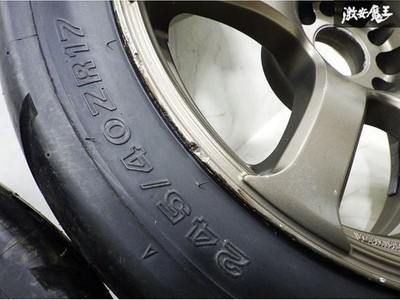 JDM WORK emotion XT7 17x9J +17 114.3 5H matTitanium MHG 2-Wheel Set BNR32 Sky (No Tires) - Image 6