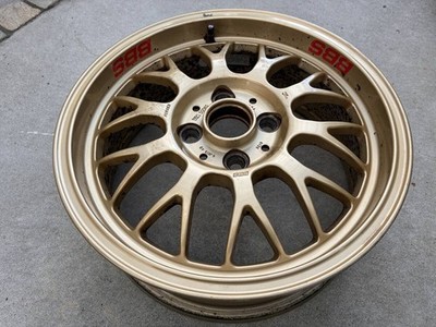 JDM BBS RG-F RG524 gold deep rim 2-Wheel Set 15x6.0J offset 40. Suitable for (No Tires) - Image 2