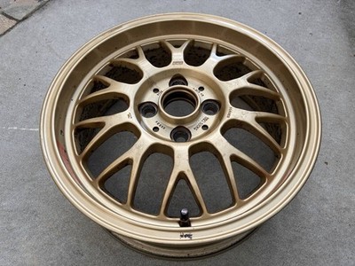 JDM BBS RG-F RG524 gold deep rim 2-Wheel Set 15x6.0J offset 40. Suitable for (No Tires) - Image 3