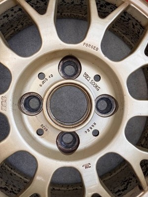 JDM BBS RG-F RG524 gold deep rim 2-Wheel Set 15x6.0J offset 40. Suitable for (No Tires) - Image 6