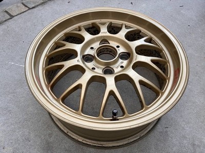 JDM BBS RG-F RG524 gold deep rim 2-Wheel Set 15x6.0J offset 40. Suitable for (No Tires) - Image 8