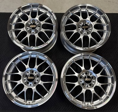 JDM Rare BBS RS-GT 18RS950 8J +39 PCD114.3 -5 hole Diamond Silver DS-S (No Tires)