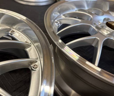 JDM Rare BBS RS-GT 18RS950 8J +39 PCD114.3 -5 hole Diamond Silver DS-S (No Tires) - Image 10