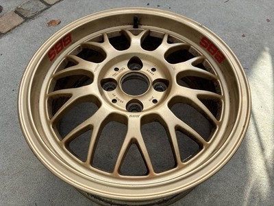JDM BBS RG-F deep rim 2-Wheel Set 15x6.5J offset 37 RG367 gold. Suitable for (No Tires) - Image 2