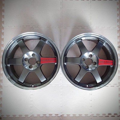 JDM TE37 SL 7.5J +40 PCD100 4H 2-Wheel Set RAYS VOLK RACING Rays Volk Racing (No Tires)
