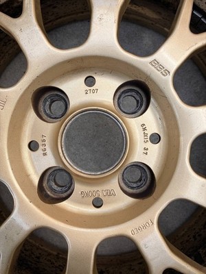 JDM BBS RG-F RG367 gold deep rim 2-Wheel Set 15x6.5J offset 37. Suitable for (No Tires) - Image 6