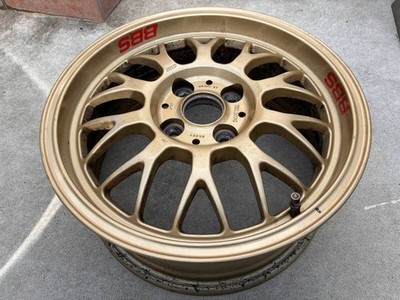 JDM BBS RG-F RG367 gold deep rim 2-Wheel Set 15x6.5J offset 37. Suitable for (No Tires) - Image 8