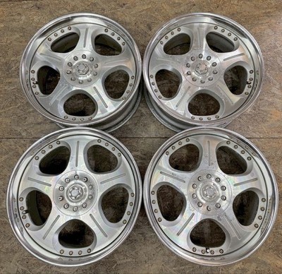 JDM Rare Veilside Andrew 18x9J +47 PCD 114.3 5-hole 5H Deep Rim Discont (No Tires)