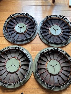JDM W124 Mercedes-Benz Genuine Wheel Center Caps Red Set of 4 (No Tires) - Image 6