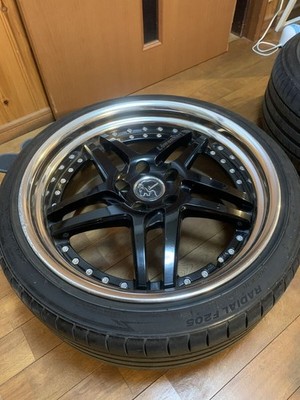 JDM Rare LOWENHART Canvell SV wheels 8.5j and 9.5j 4-piece set stepped (No Tires) - Image 3