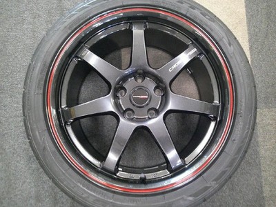 JDM Black Speed Hyper Edition CR7 18x8.5J +30 PCD114.3 5H 245/40R18 (No Tires)