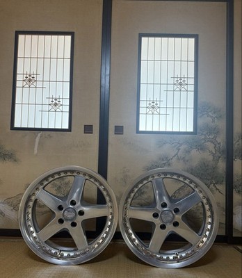 JDM WORK Equip 05 DDC Rim 3-Piece 182-Wheel Set PCD114.3 5-Hole Crown JZ (No Tires)