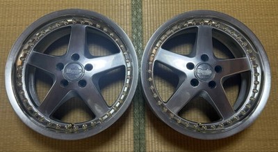 JDM WORK Equip 05 DDC Rim 3-Piece 182-Wheel Set PCD114.3 5-Hole Crown JZ (No Tires) - Image 2