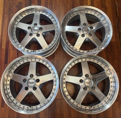 JDM WORK Equip 05 174-Wheel Set Square Rim 8J 9J Deep Rim WORK Silvia Sk (No Tires) - Image 2