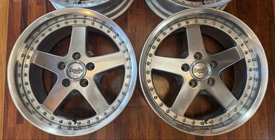 JDM WORK Equip 05 174-Wheel Set Square Rim 8J 9J Deep Rim WORK Silvia Sk (No Tires) - Image 3