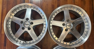 JDM WORK Equip 05 174-Wheel Set Square Rim 8J 9J Deep Rim WORK Silvia Sk (No Tires) - Image 4