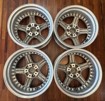 JDM WORK Equip 05 174-Wheel Set Square Rim 8J 9J Deep Rim WORK Silvia Sk (No Tires) - Image 5