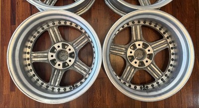 JDM WORK Equip 05 174-Wheel Set Square Rim 8J 9J Deep Rim WORK Silvia Sk (No Tires) - Image 6