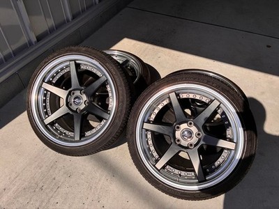 JDM Rare SizeWORK ZEAST ST1 18x9.5J 114.3 (No Tires)