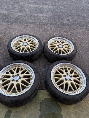 JDM WORK Lanvec LM1 19-inch Tire and Wheel Set 4-Wheel Set (No Tires)
