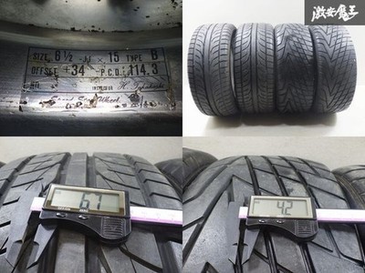 JDM SSR SPEED STAR / EX-C NEO TYPE B 15x6.5J +34 PCD114.3 5H Speed St (No Tires) - Image 9