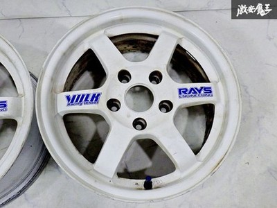 JDM Rare RAYS VR TE37 15x6.5J +39 7J +35 PCD 114.3 5H forging Wheel Sin (No Tires) - Image 5