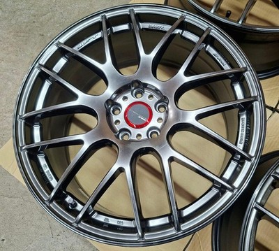 JDM Excellent Condition Work Emotion Wheels 19x8.5J Subaru Toyota (No Tires) - Image 9