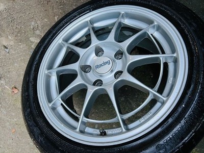 JDM ENKEI NT03 16x7.5J +43 PCD114.3 5-hole used on an EK9 (No Tires)