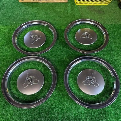 JDM Genuine Honda N-series chrome wheel rings set of 4 Trim rings for (No Tires)