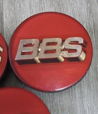 JDM Red BBS center caps 70mm for RF LM RG-F RE-L RE-L2 RG-R 09 24 036 (No Tires) - Image 3