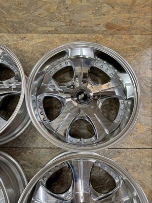 JDM Rare Rodeo Dry Deep Rim 18x9.5J-24 PCD150 5-hole 5H Chrome Plated L (No Tires) - Image 4