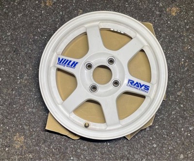 JDM RAYS TE37 14x5J+45 PCD100 4H 4-hole white 2-Wheel Set lightweight wh (No Tires) - Image 2