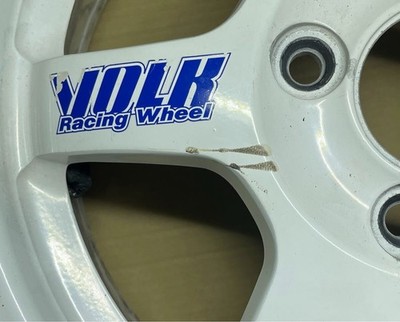 JDM RAYS TE37 14x5J+45 PCD100 4H 4-hole white 2-Wheel Set lightweight wh (No Tires) - Image 4