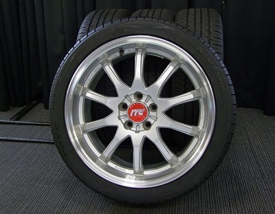 JDM Used Aluminum Summer 4-Wheel Set 6.5J +48 PCD100 Deep Rim RAYS Rays SEBR (No Tires)