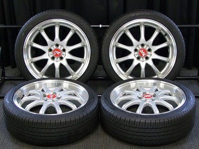 JDM Used Aluminum Summer 4-Wheel Set 6.5J +48 PCD100 Deep Rim RAYS Rays SEBR (No Tires) - Image 2
