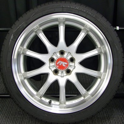 JDM Used Aluminum Summer 4-Wheel Set 6.5J +48 PCD100 Deep Rim RAYS Rays SEBR (No Tires) - Image 6