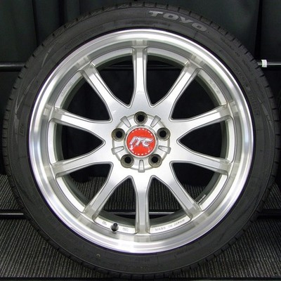 JDM Used Aluminum Summer 4-Wheel Set 6.5J +48 PCD100 Deep Rim RAYS Rays SEBR (No Tires) - Image 7