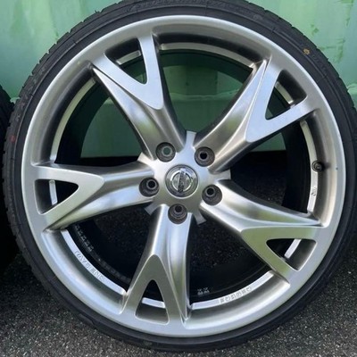 JDM Z34 original wheels with tires (No Tires) - Image 5