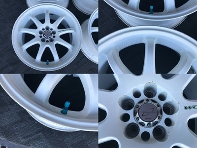 JDM Used Wheel 4-Wheel Set WORK Work Emotion XD9 White 7.5J-17 5/100 +3 (No Tires) - Image 2