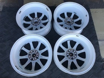 JDM Used Wheel 4-Wheel Set WORK Work Emotion XD9 White 7.5J-17 5/100 +3 (No Tires) - Image 7