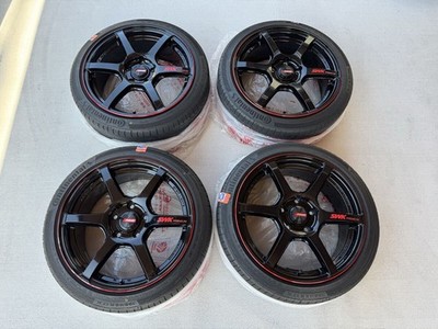 JDM SWK RAYS gram LIGHTS 57C6 174-Wheel Set with 195/45R17 Swift Sports (No Tires)