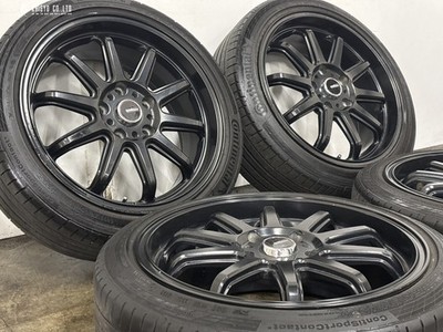 JDM FIREBALL RR 17in 7J +52 PCD114.3 Continental ContiSports 5 195/45R (No Tires) - Image 2
