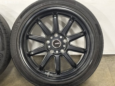 JDM FIREBALL RR 17in 7J +52 PCD114.3 Continental ContiSports 5 195/45R (No Tires) - Image 6