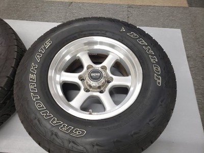 JDM Rare deep rim 16in 8J +5 139.7/6H Good tread W/L GRANTREK 265/70R1 (No Tires) - Image 5