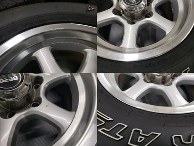 JDM Rare deep rim 16in 8J +5 139.7/6H Good tread W/L GRANTREK 265/70R1 (No Tires) - Image 6