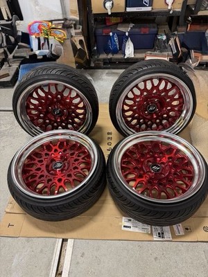 JDM Deep Rim WORK Seeker CX 17in 8J +18 8.5J +11 PCD100 Naankan NS-II (No Tires)