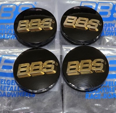 JDM BBS Center Cap 56mm RF LM RG-F RE-L RE-L2 RG-R 56 24 012 Black Gol (No Tires)