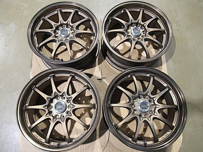 JDM RAYS VOLK RACING CE28N 17x7.5J +50 114.3 5H Bronze 4-Wheel Set with (No Tires)