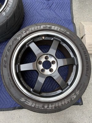 JDM Rare and popular RAYS TE37SL 17x8.5j +45 PCD100 5-hole wheels with (No Tires) - Image 2